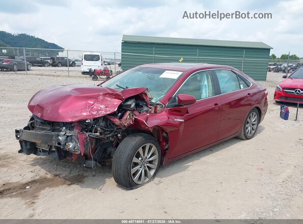 4T1BD1FK1GU190837 2016 TOYOTA CAMRY HYBRID Red Vista tres cuartos delantera izquierda