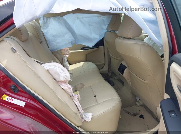 4T1BD1FK1GU190837 2016 TOYOTA CAMRY HYBRID Red Vista de la etiqueta del VIN