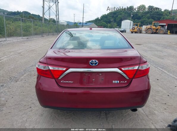 4T1BD1FK1GU190837 2016 TOYOTA CAMRY HYBRID Red 