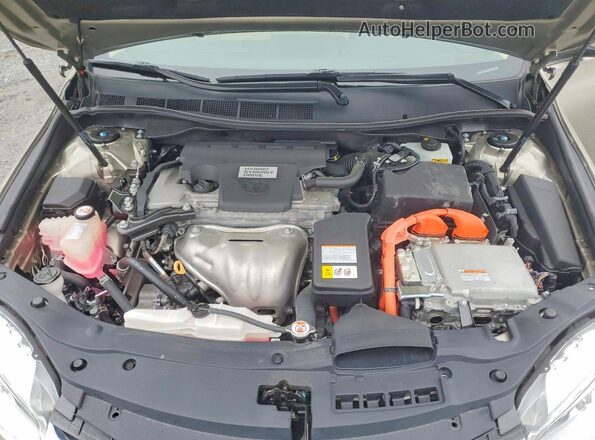 4T1BD1FK2HU224995 2017 TOYOTA CAMRY Gold Widok wnętrza z tyłu