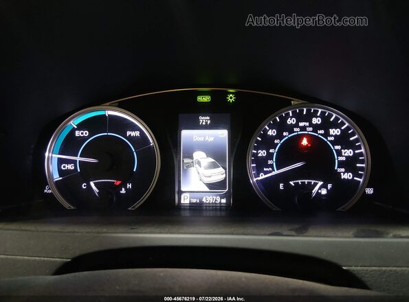 4T1BD1FK3GU200820 2016 TOYOTA CAMRY HYBRID Gray Widok tylnych siedzeń