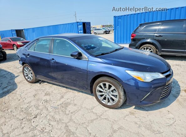 4T1BD1FK3HU201564 2017 TOYOTA CAMRY Blue Delantero derecho
