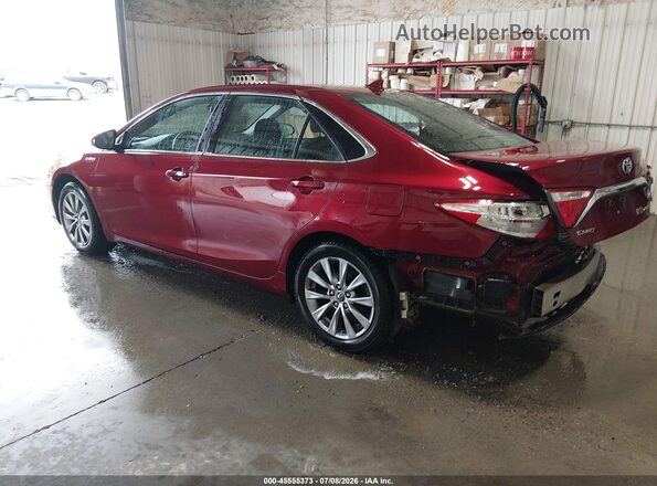 4T1BD1FK3HU214606 2017 TOYOTA CAMRY HYBRID Burgundy უკანა მარცხენა