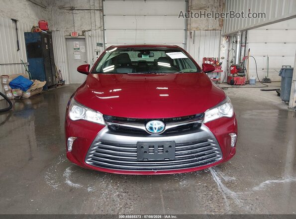 4T1BD1FK3HU214606 2017 TOYOTA CAMRY HYBRID Burgundy უკანა სალონის ხედი