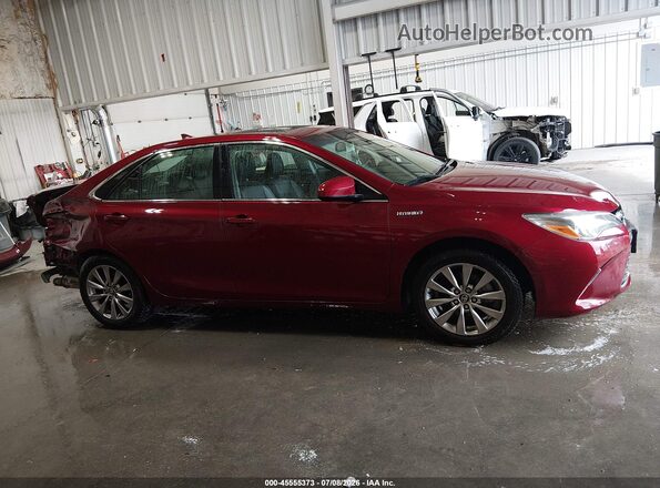 4T1BD1FK3HU214606 2017 TOYOTA CAMRY HYBRID Burgundy სალონის 360-გრადუსიანი ხედი
