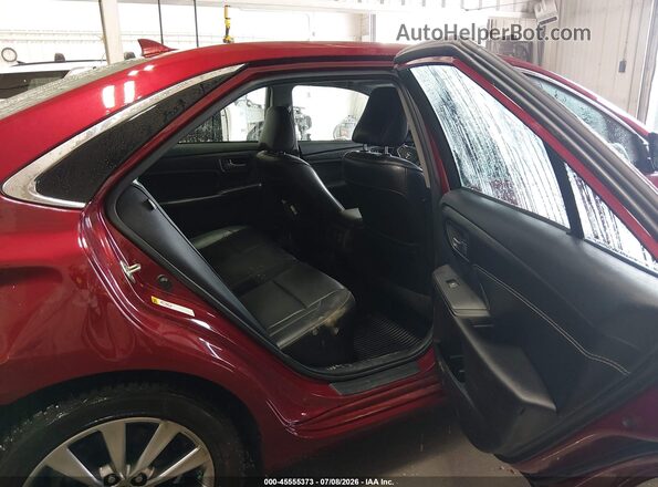 4T1BD1FK3HU214606 2017 TOYOTA CAMRY HYBRID Burgundy VIN კოდის სტიკერის ხედი