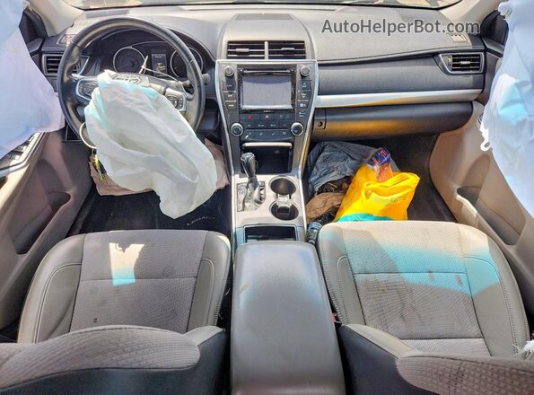 4T1BF1FK0GU126413 2016 TOYOTA CAMRY Charcoal Առջևի վահանակի տեսք