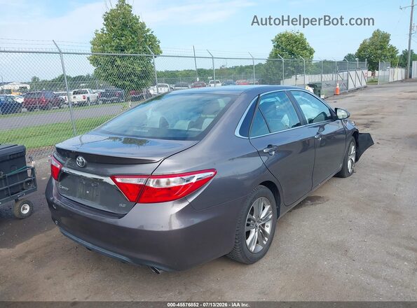 4T1BF1FK0GU196641 2016 TOYOTA CAMRY Gray Задня права чверть