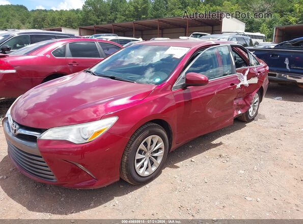 4T1BF1FK0GU504357 2016 TOYOTA CAMRY Red Передня ліва чверть