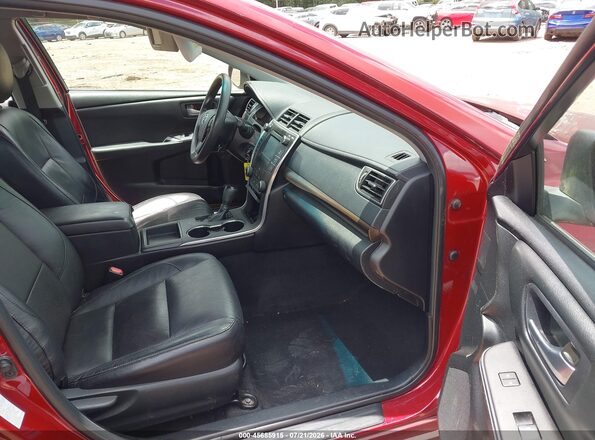4T1BF1FK0GU504357 2016 TOYOTA CAMRY Red Вид салону спереду