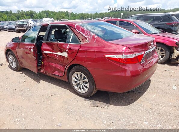 4T1BF1FK0GU504357 2016 TOYOTA CAMRY Red Задня ліва чверть