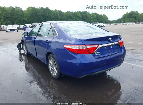 4T1BF1FK1GU600630 2016 TOYOTA CAMRY Blue Rear left