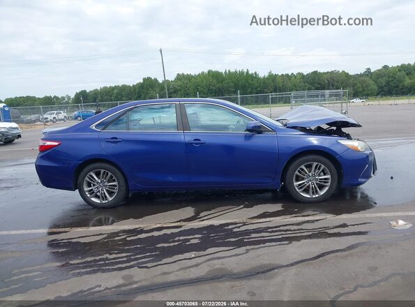 4T1BF1FK1GU600630 2016 TOYOTA CAMRY Blue Rear interior view