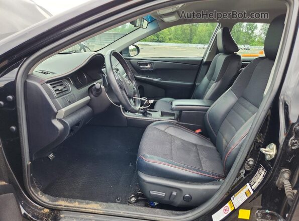 4T1BF1FK1HU626775 2017 TOYOTA CAMRY Black წინა სალონის ხედი