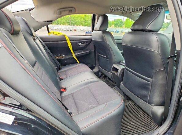 4T1BF1FK1HU626775 2017 TOYOTA CAMRY Black უკანა სავარძლების ხედი