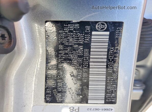 4T1BF1FK2GU121908 2016 TOYOTA CAMRY Silver Engine compartment view