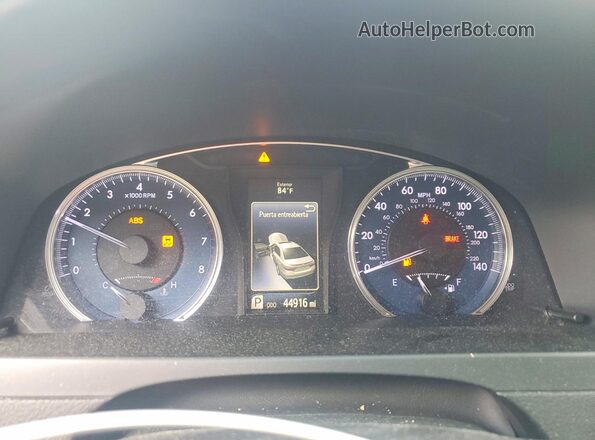 4T1BF1FK2GU516736 2016 TOYOTA CAMRY Blue Вид щитка приладів