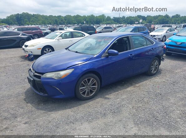 4T1BF1FK2GU544486 2016 TOYOTA CAMRY Blue Передня ліва чверть