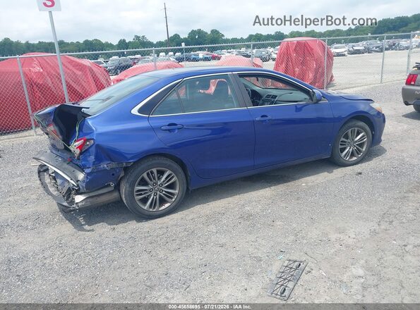 4T1BF1FK2GU544486 2016 TOYOTA CAMRY Blue Задня права чверть