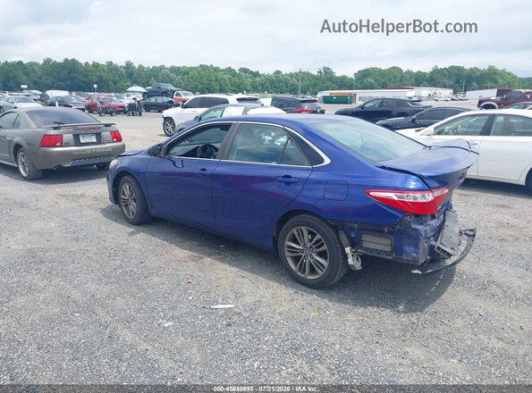 4T1BF1FK2GU544486 2016 TOYOTA CAMRY Blue Задня ліва чверть