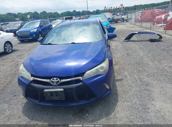 4T1BF1FK2GU544486 2016 TOYOTA CAMRY Blue Вид щитка приладів
