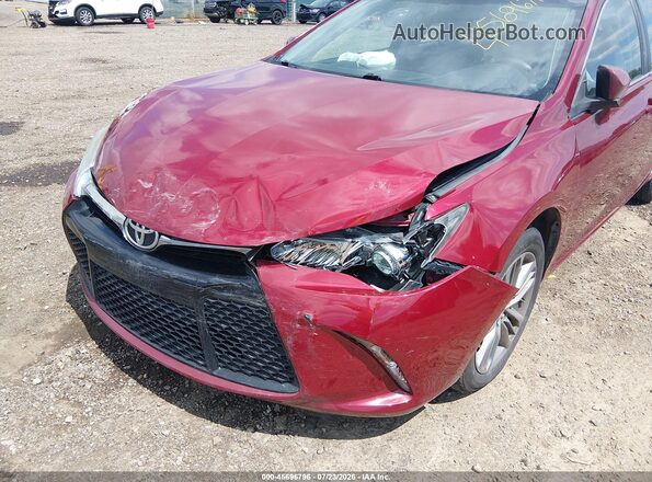 4T1BF1FK2GU595096 2016 TOYOTA CAMRY Red Դիմացի տեսք