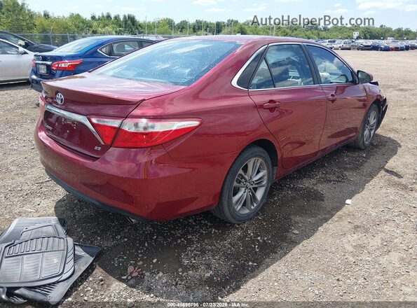 4T1BF1FK2GU595096 2016 TOYOTA CAMRY Red Հետևի աջ