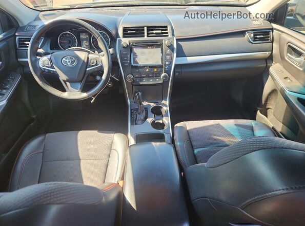 4T1BF1FK2HU627546 2017 TOYOTA CAMRY Gray Առջևի վահանակի տեսք
