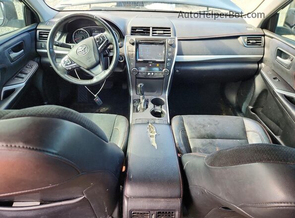 4T1BF1FK2HU655315 2017 TOYOTA CAMRY Black წინა პანელის ხედი