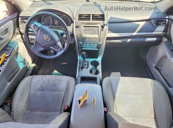 4T1BF1FK3GU251695 2016 TOYOTA CAMRY Gray Вид панелі приладів