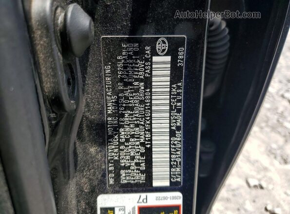 4T1BF1FK4GU148804 2016 TOYOTA CAMRY Black Engine compartment view
