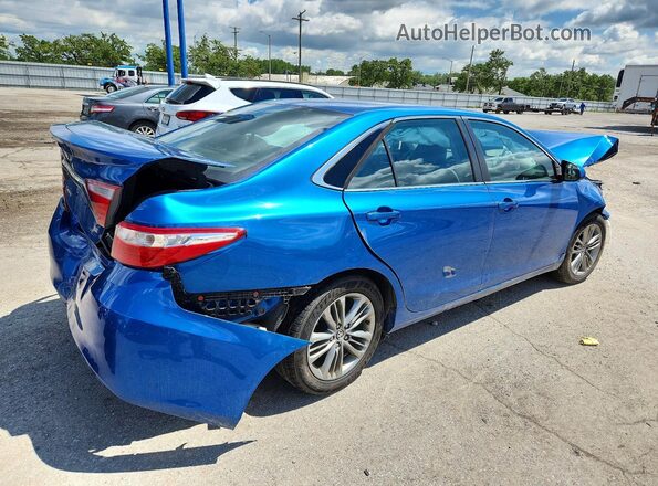 4T1BF1FK4HU740107 2017 TOYOTA CAMRY Blue უკანა მარჯვენა