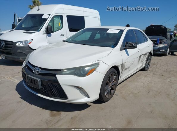 4T1BF1FK5GU117495 2016 TOYOTA CAMRY White წინა მარცხენა ხედი სამი მეოთხედიდან