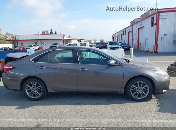 4T1BF1FK5GU186736 2016 TOYOTA CAMRY Gray Rear interior view