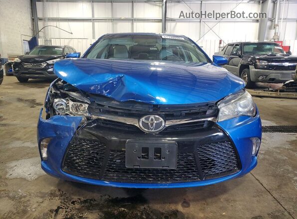4T1BF1FK5HU658905 2017 TOYOTA CAMRY Синий Вид спереди