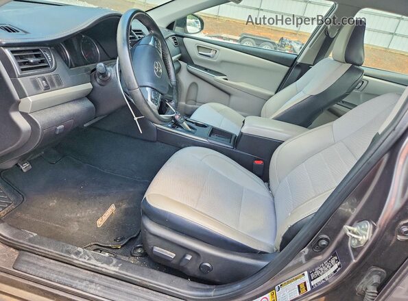 4T1BF1FK6GU161005 2016 TOYOTA CAMRY Gray წინა სალონის ხედი