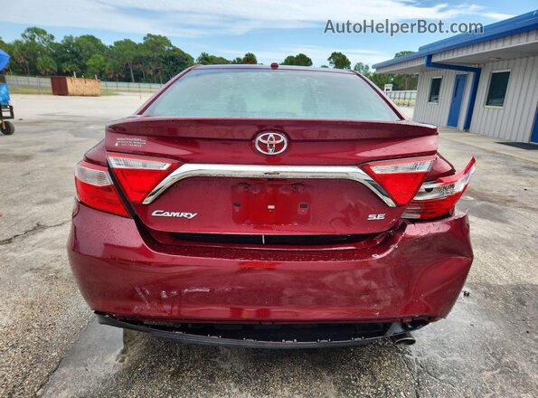 4T1BF1FK6GU601210 2016 TOYOTA CAMRY Red Вид ззаду