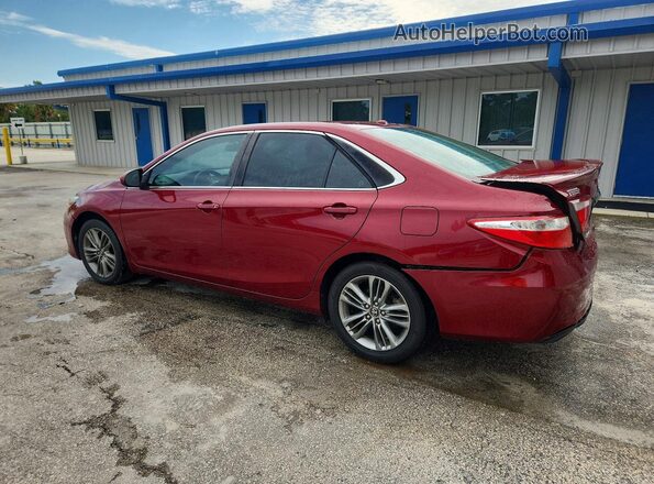 4T1BF1FK6GU601210 2016 TOYOTA CAMRY Red Задня ліва чверть