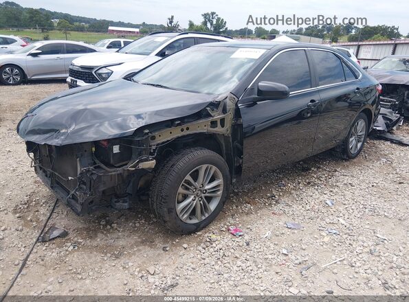 4T1BF1FK6HU388793 2017 TOYOTA CAMRY Black Առջևի ձախ երեք քառորդ տեսարան