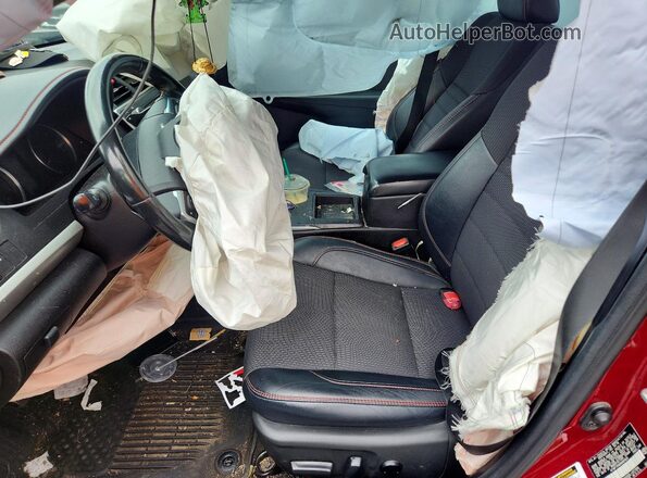 4T1BF1FK6HU694635 2017 TOYOTA CAMRY Red Widok wnętrza z przodu