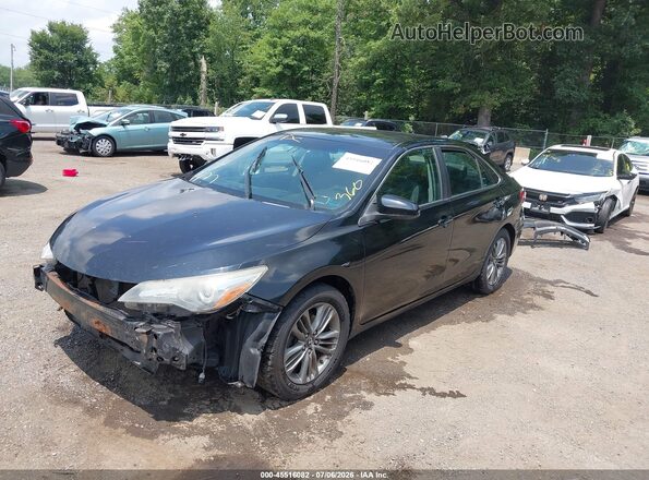 4T1BF1FK7GU165872 2016 TOYOTA CAMRY Black Передня ліва чверть