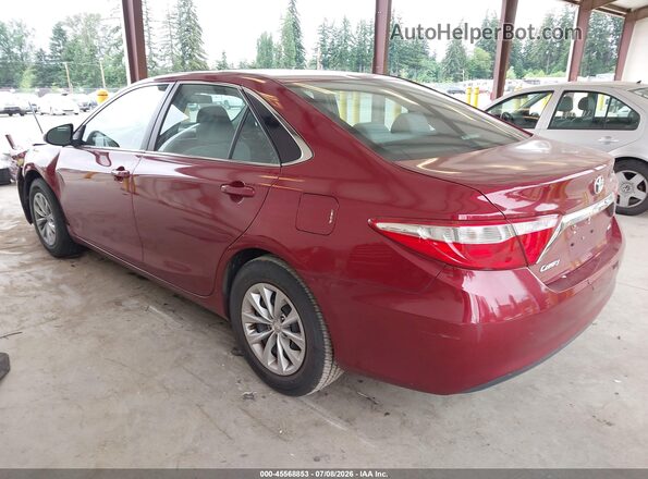 4T1BF1FK7GU505635 2016 TOYOTA CAMRY Red Задня ліва чверть