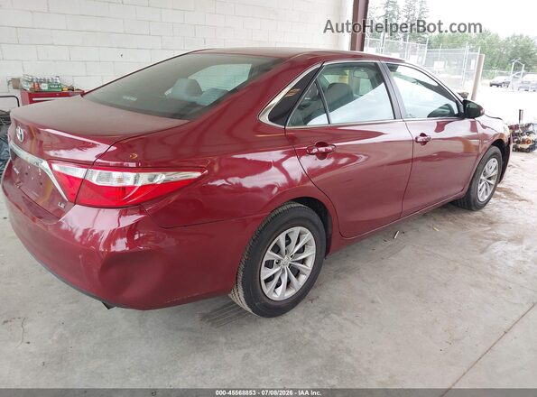 4T1BF1FK7GU505635 2016 TOYOTA CAMRY Red Задня права чверть