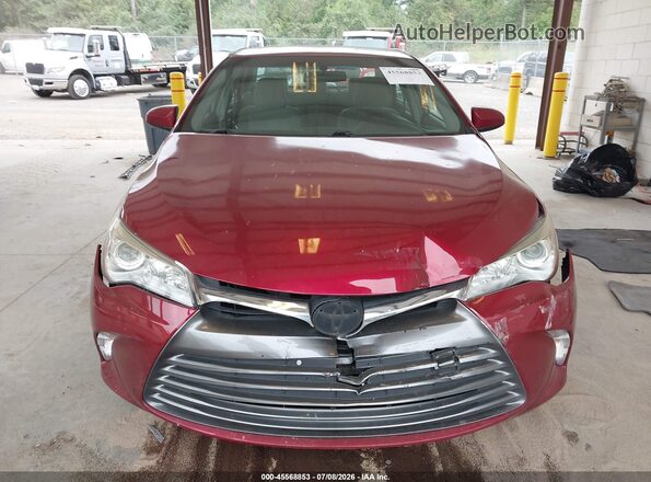4T1BF1FK7GU505635 2016 TOYOTA CAMRY Red Вид щитка приладів
