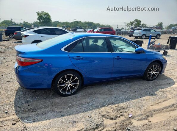 4T1BF1FK7GU523293 2016 TOYOTA CAMRY Синий Задняя правая четверть