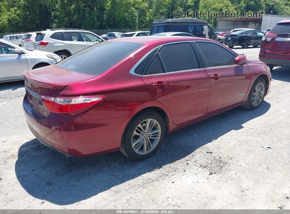 4T1BF1FK7GU535511 2016 TOYOTA CAMRY Red Հետևի աջ