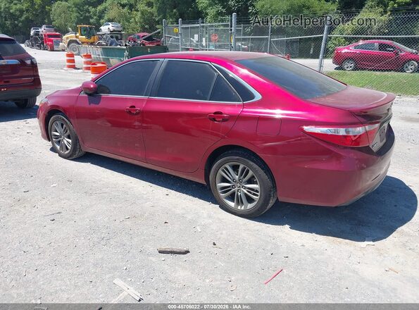 4T1BF1FK7GU535511 2016 TOYOTA CAMRY Red Հետևի ձախ
