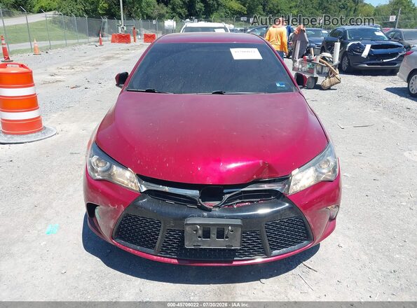 4T1BF1FK7GU535511 2016 TOYOTA CAMRY Red Սարքավորումների վահանակի տեսք