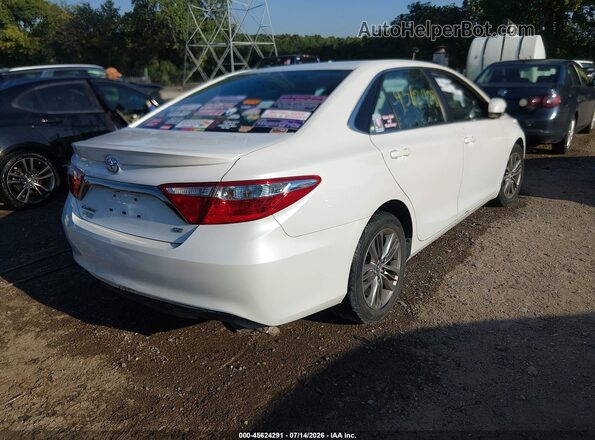 4T1BF1FK7GU537341 2016 TOYOTA CAMRY Белый Задняя правая четверть