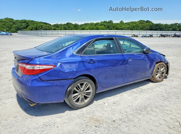 4T1BF1FK7GU604052 2016 TOYOTA CAMRY Blue Rear right